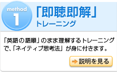 method1 「即聴即解」トレーニング