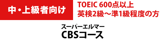 中・上級者向け TOEIC 600点以上英検2級～準1級程度の方